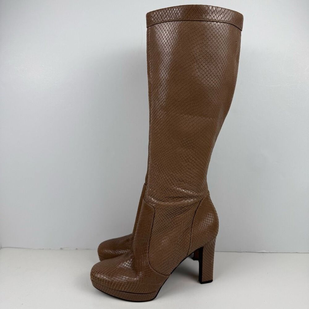 Via Spiga Mushroom Tall Platform Heeled‎ Boots Size 9